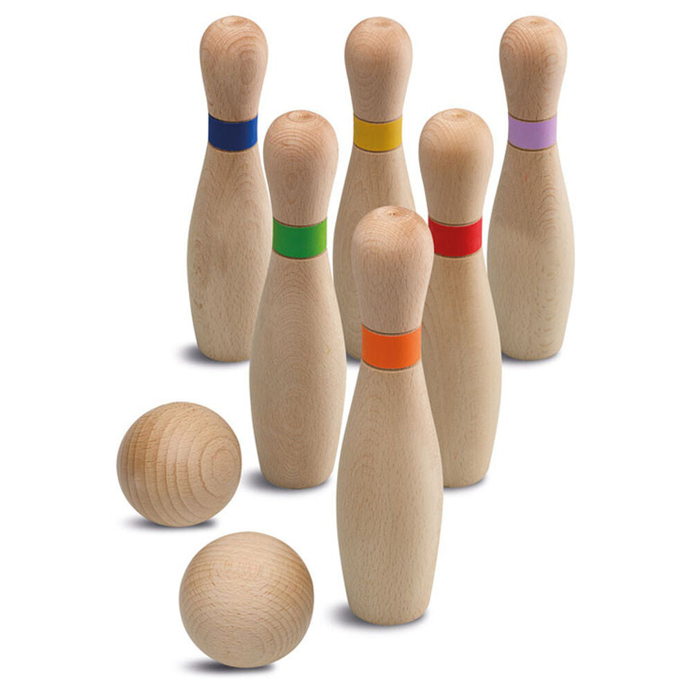 Caja del juego de bolos mini CAYRO con bolos y bolas de colores - 3