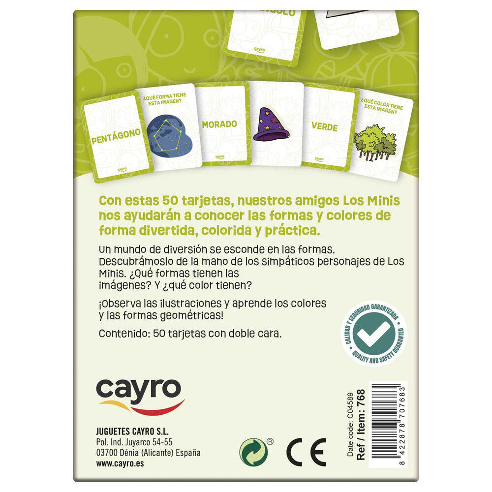 Juego CAYRO Formas y Colores con 50 tarjetas para niños desde 2 años - 4