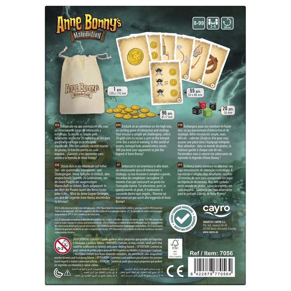 Caja del juego de mesa Anne Bonny's Malediction de CAYRO - 4