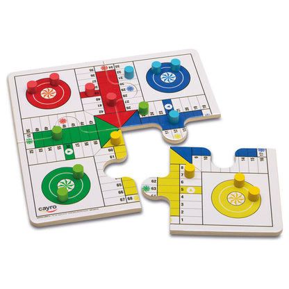 Juego CAYRO de Parchís y Oca de viaje en caja metálica roja - 4