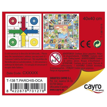 Tablero de madera CAYRO para Parchís y Oca - 4