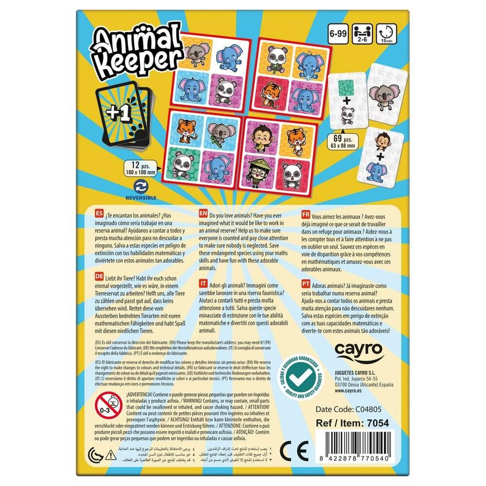 Caja del juego de mesa Animal Keeper de CAYRO - 5