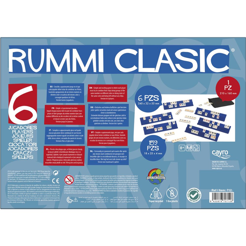 Caja del juego de mesa Rummi Classic CAYRO para 6 jugadores - 5