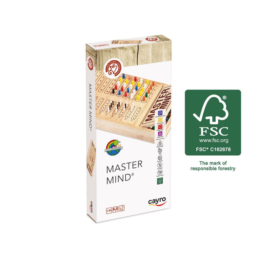 Master Mind de madera CAYRO con fichas de colores - 2