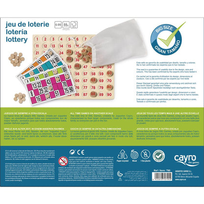 Caja de Lotería XXL CAYRO con cartones y piezas numeradas - 2