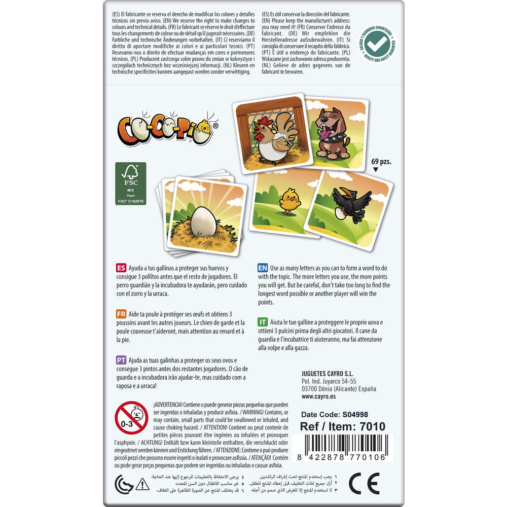 Caja del juego de cartas Co Co Pio de CAYRO - 4
