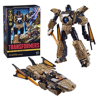 Figura Transformers The Thirteen Vector Prime en modo robot y vehículo