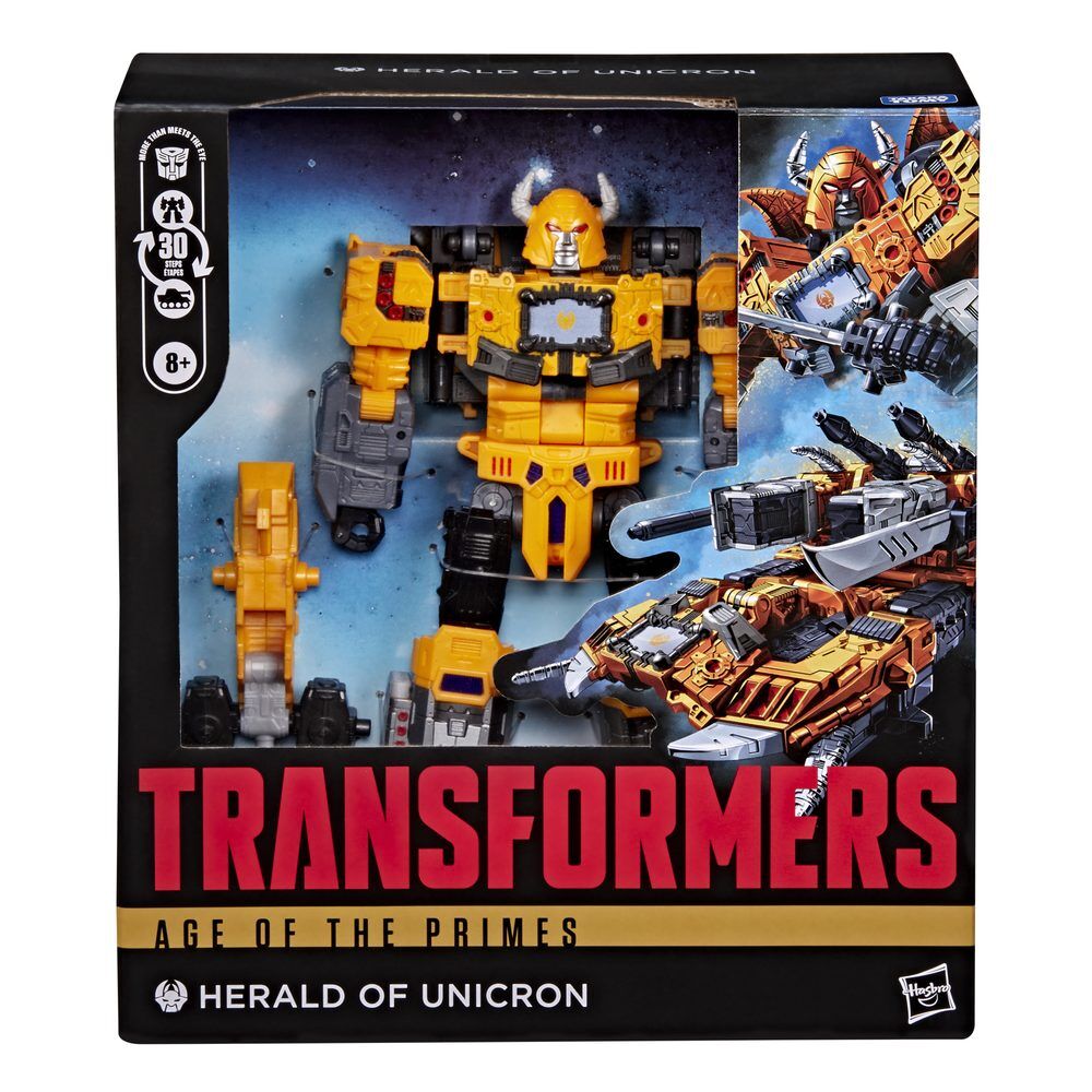 Figura Transformers Herald of Unicron amarilla y negra de 19 cm - 2
