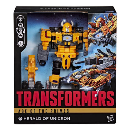 Figura Transformers Herald of Unicron amarilla y negra de 19 cm - 2