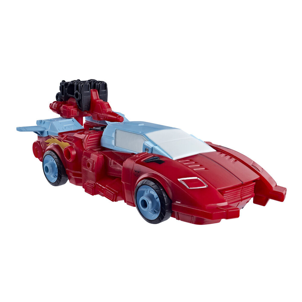 Figura Autobot Blanker de Transformers en colores rojo, negro y azul claro - 2