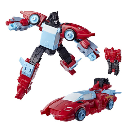 Figura Autobot Blanker de Transformers en colores rojo, negro y azul claro - 4