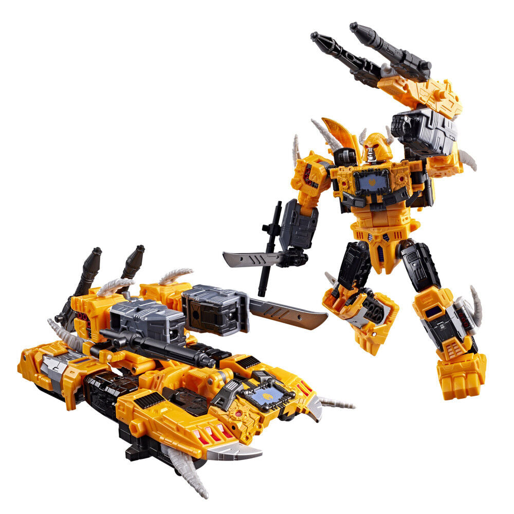 Figura Transformers Herald of Unicron amarilla y negra de 19 cm - 5