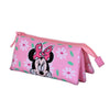 Portatodo triple rosa Blooming de Minnie Disney con flores