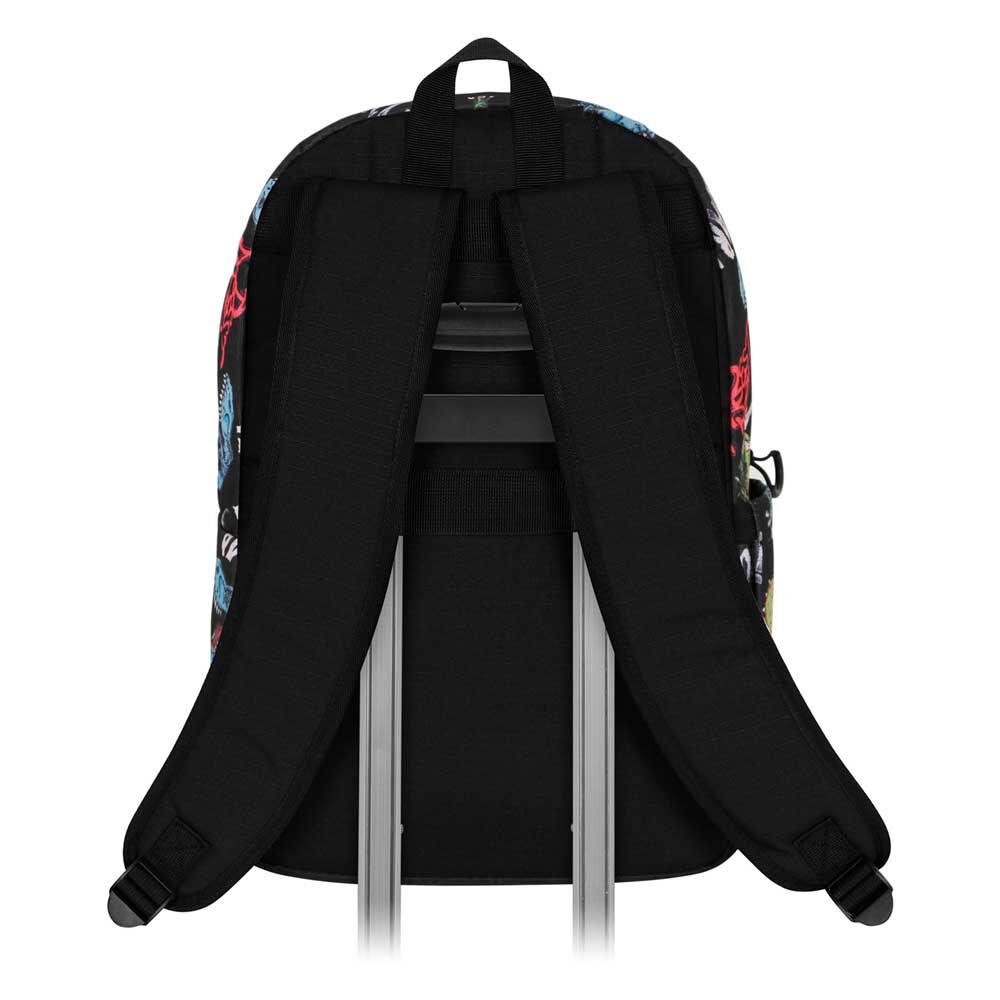 Mochila negra Dino PRO DG con estampado de dinosaurios - 2