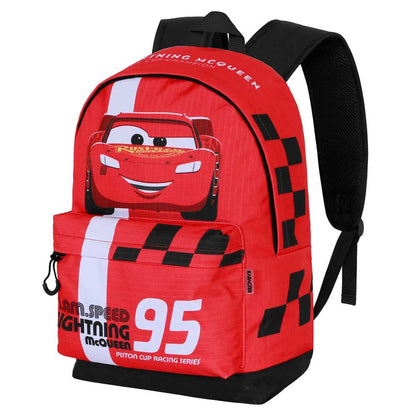 Mochila roja Cars 3 con Lightning McQueen y número 95