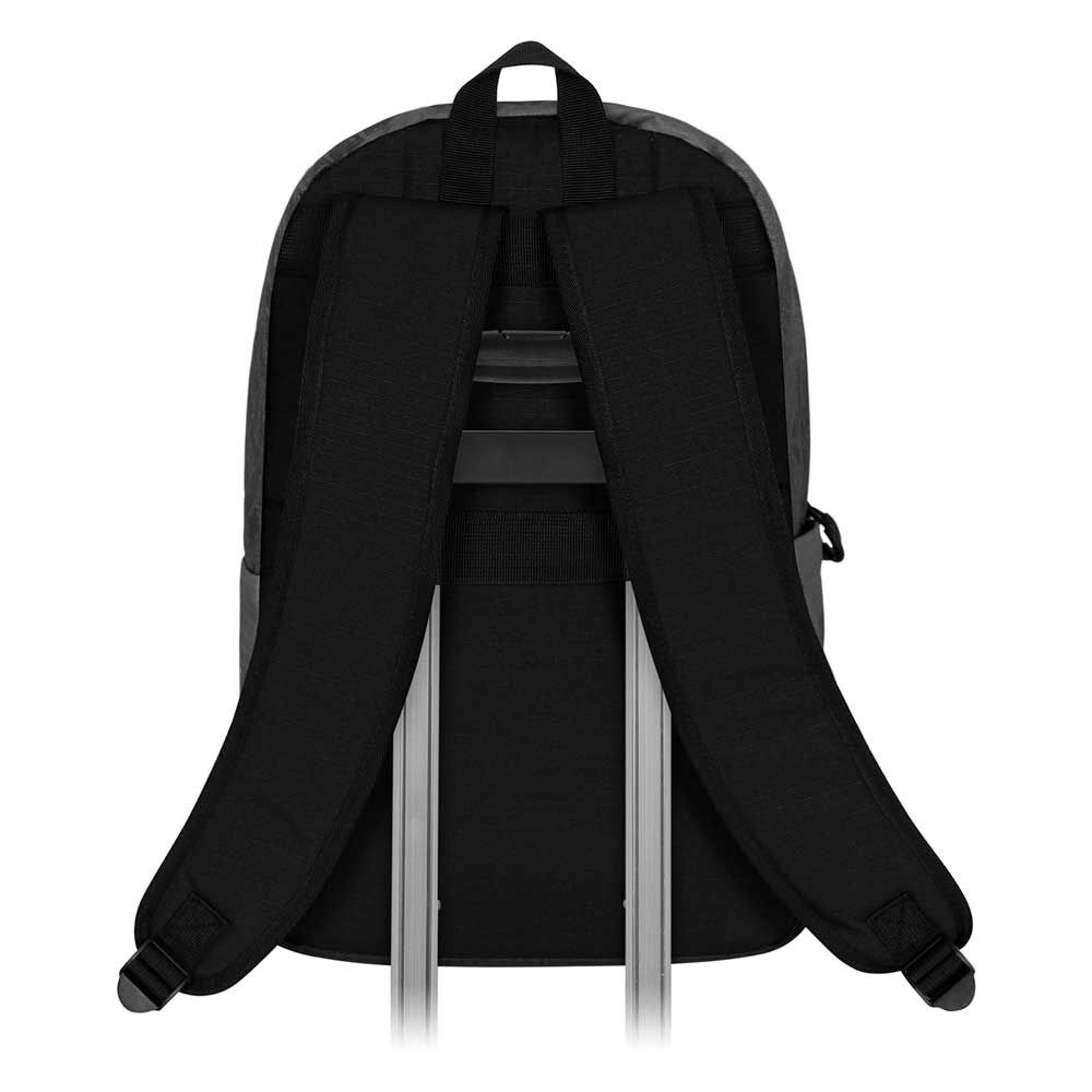 Mochila escolar de Mickey Disney con diseño de carreras en negro y gris - 2