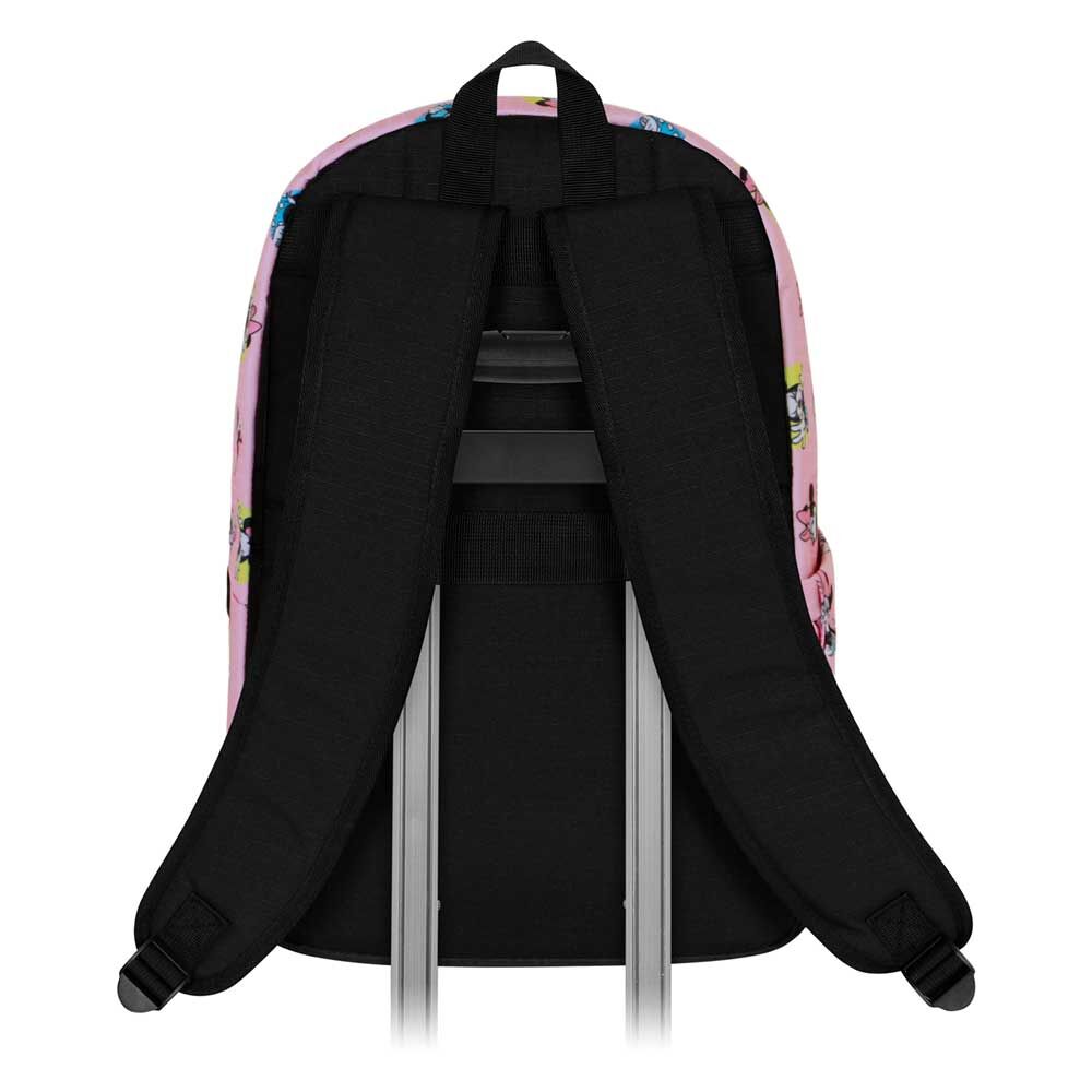Mochila rosa de Minnie Disney con bolsillo delantero azul - 2