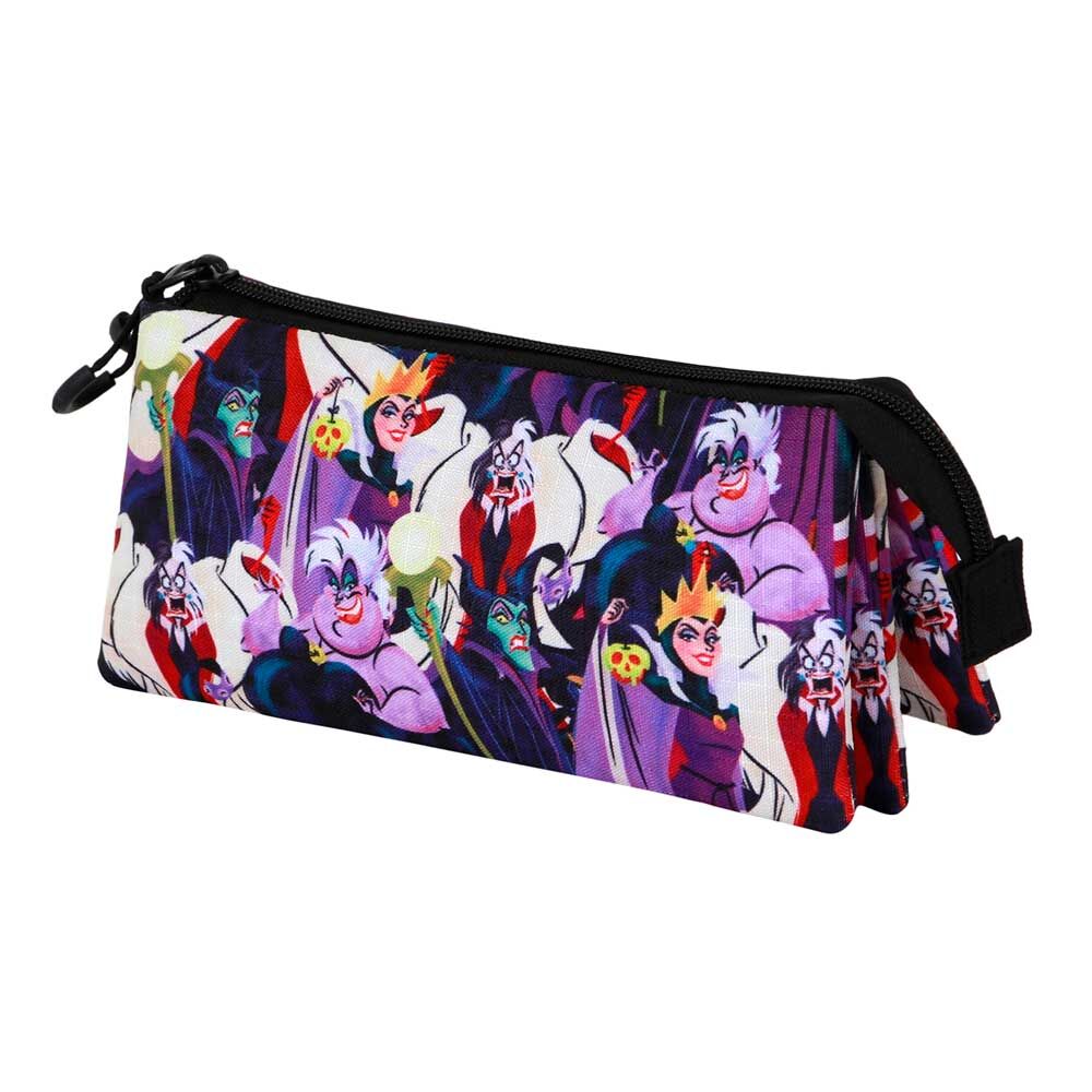 Portatodo triple Disney Villanas con estampado de personajes