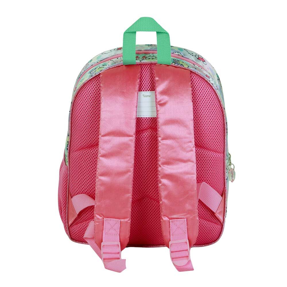 Mochila 3D de Hello Kitty y unicornio en rosa y turquesa - 3