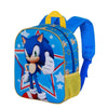 Mochila 3D azul de Sonic the Hedgehog con estrellas