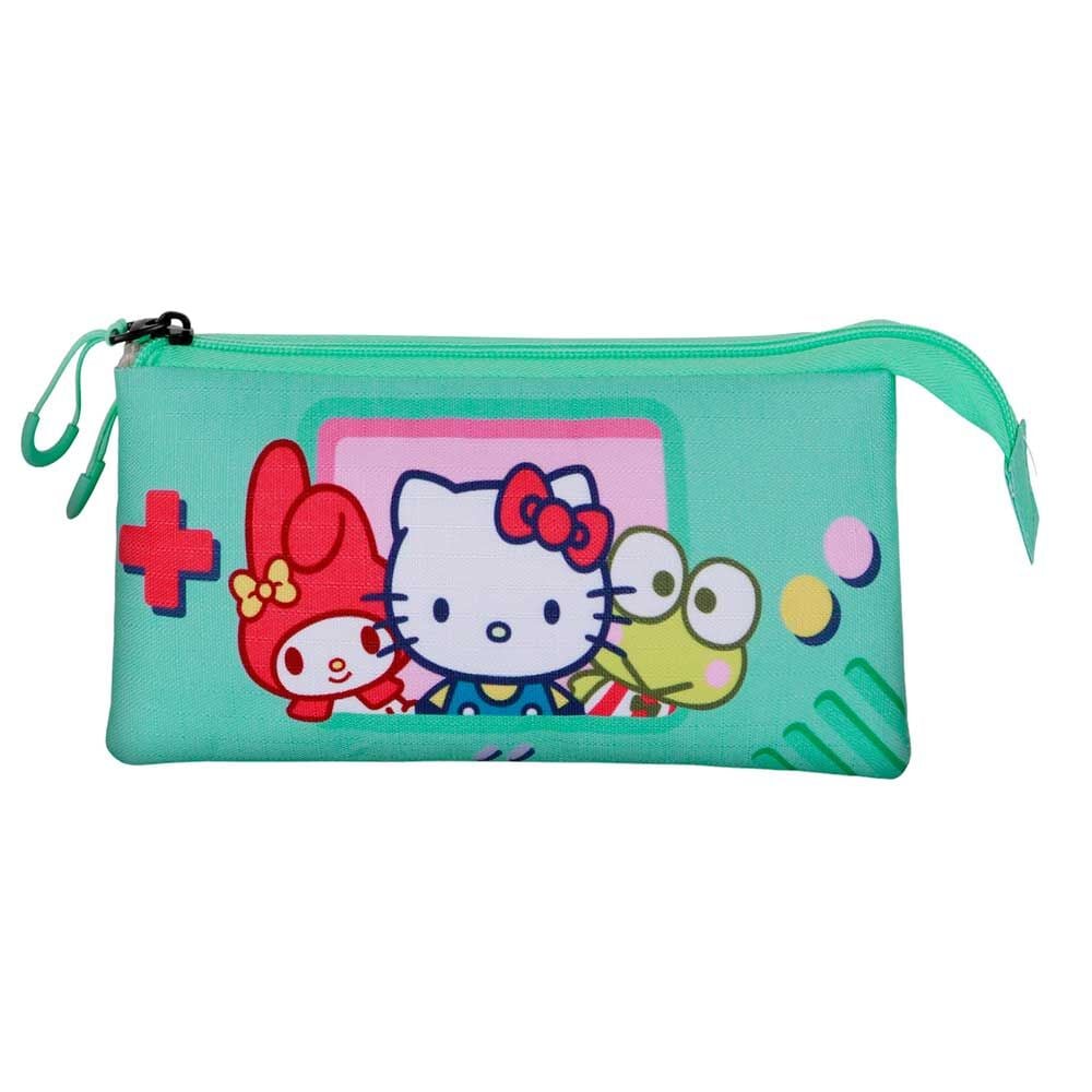 Portatodo triple turquesa de Hello Kitty and Friends - 3