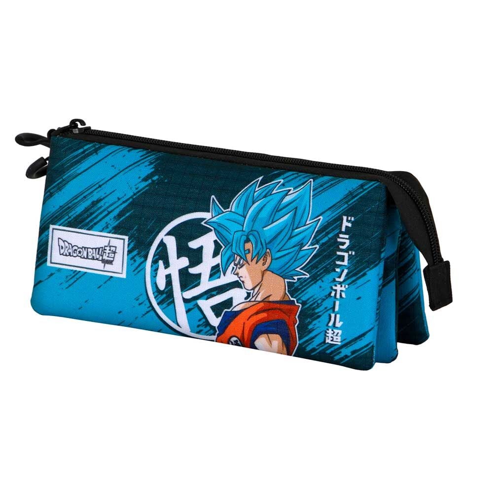 Portatodo triple azul de Dragon Ball Super con Goku