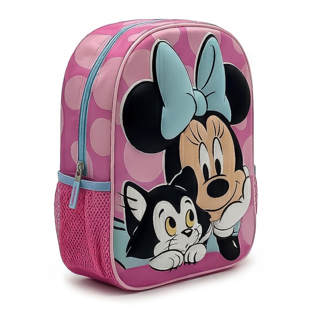 Mochila infantil 3D de Minnie Disney en tonos rosas - 2
