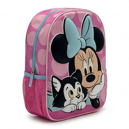 Mochila infantil 3D de Minnie Disney en tonos rosas - 2