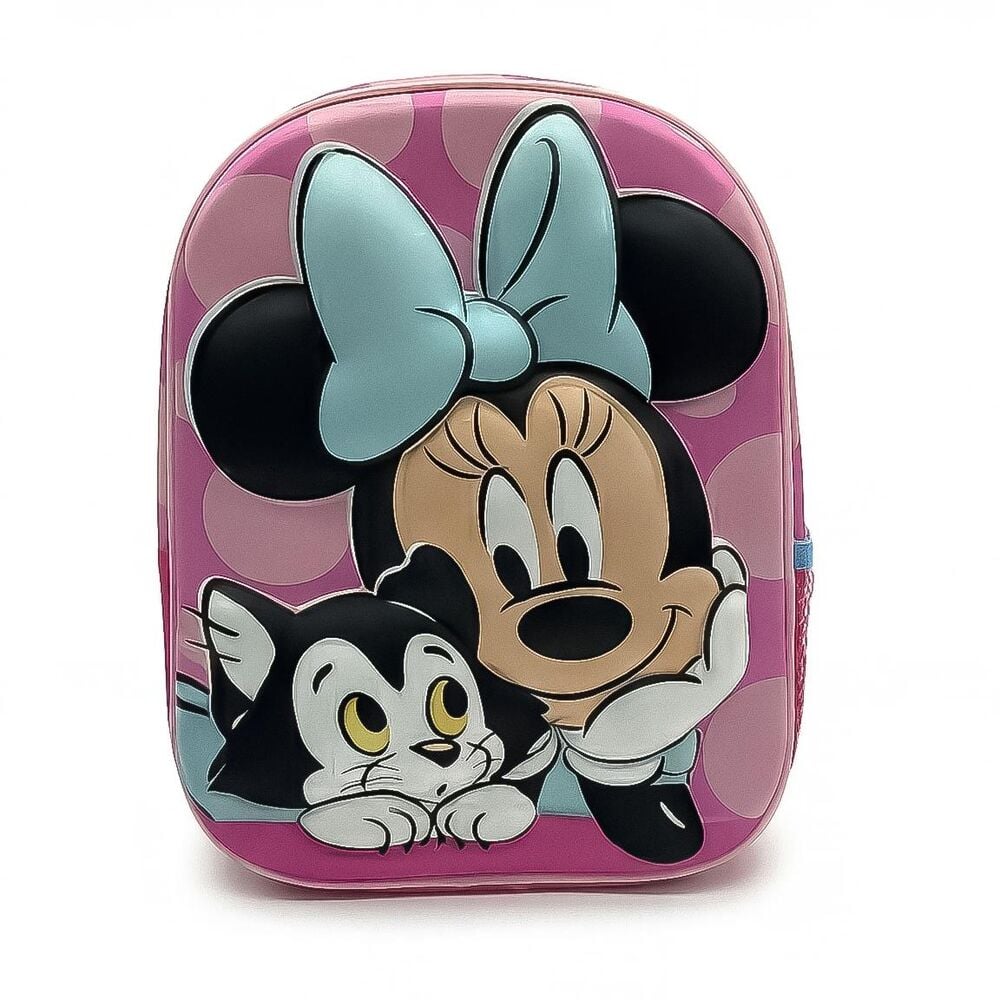 Mochila infantil 3D de Minnie Disney en tonos rosas