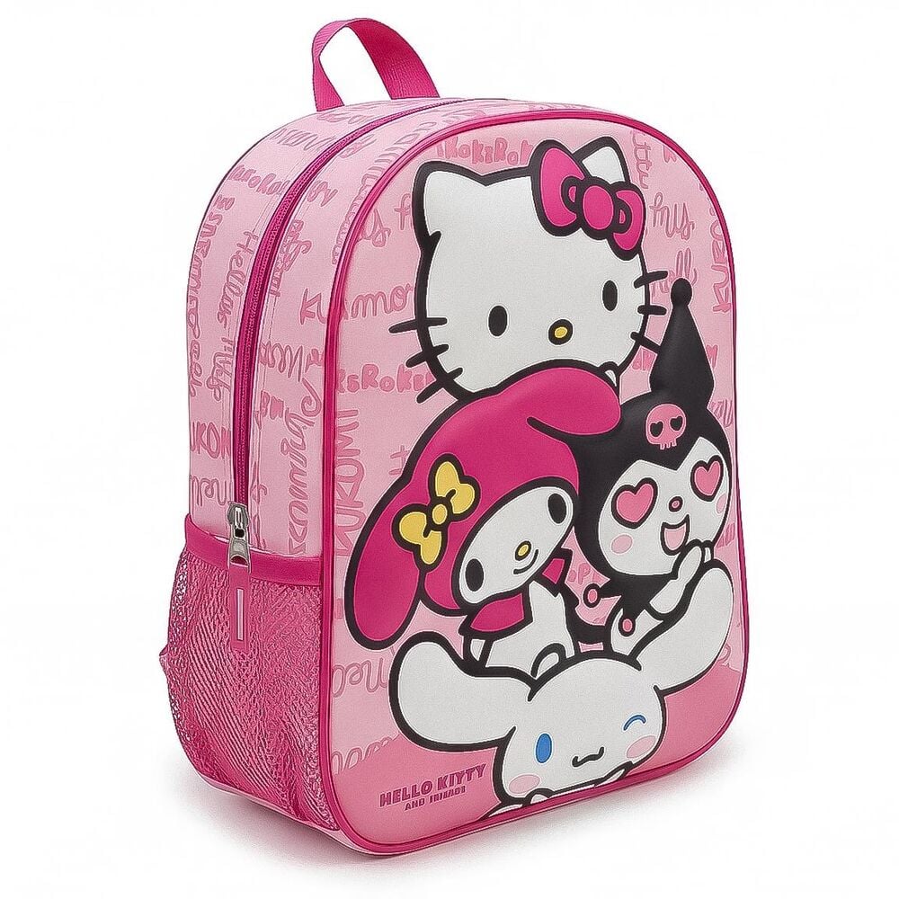 Mochila infantil rosa 3D de Hello Kitty and Friends