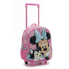 Trolley escolar rosa 3D de Minnie Disney con ruedas