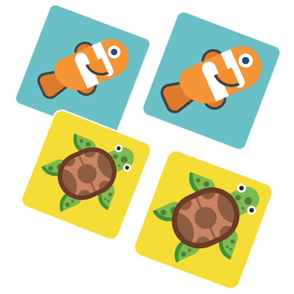 Juego Memory de animales y dinosaurios Spin Master con 36 piezas - 3