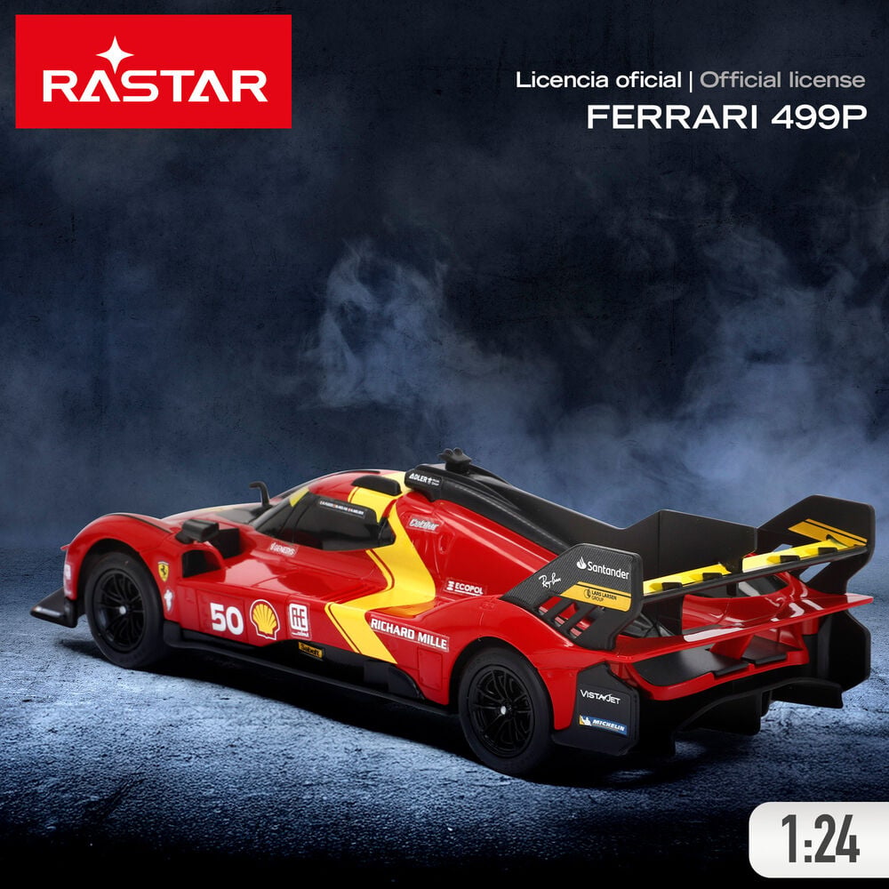 Coche Ferrari 499P RASTAR rojo con mando de radio control - 4