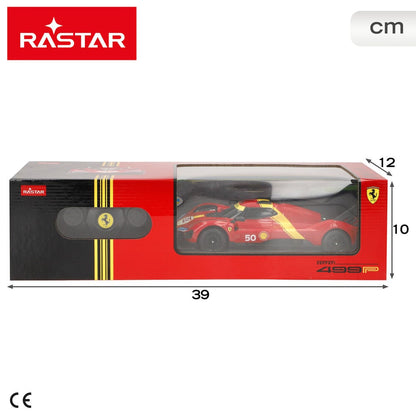Coche Ferrari 499P RASTAR rojo con mando de radio control - 5