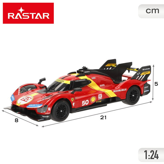 Coche Ferrari 499P RASTAR rojo con mando de radio control - 6