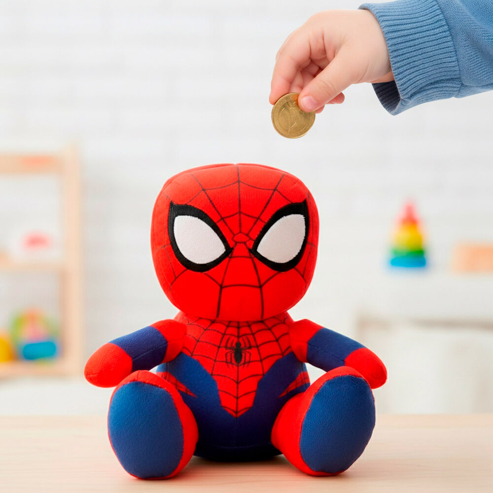 Hucha de peluche de Spider-Man Marvel en rojo y azul - 2