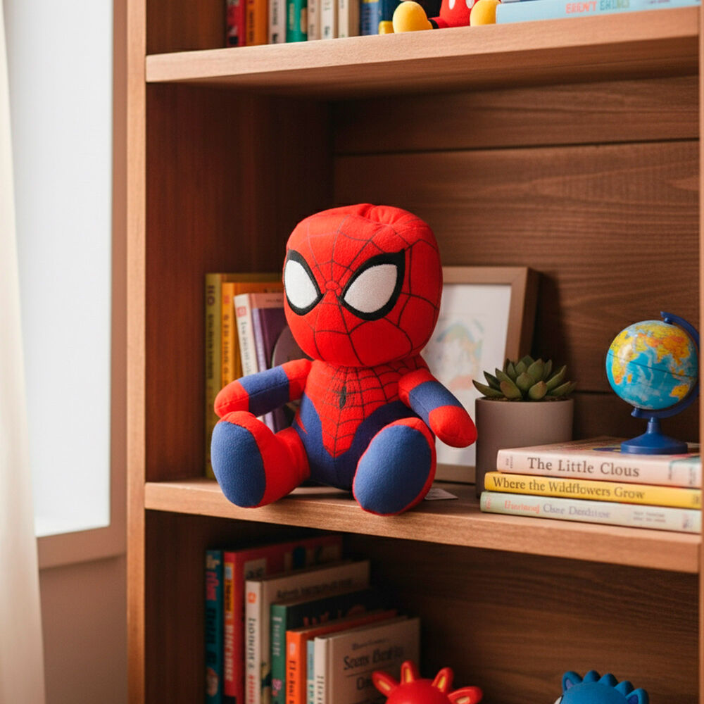 Hucha de peluche de Spider-Man Marvel en rojo y azul - 4