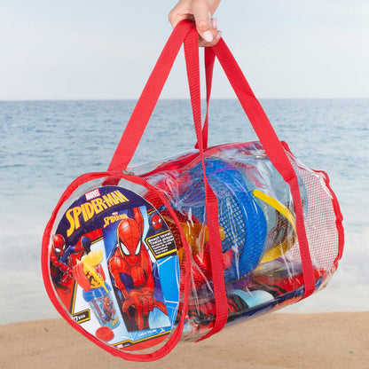 Set de playa Spider-Man Marvel con cubo, accesorios, toalla y bolsa - 5