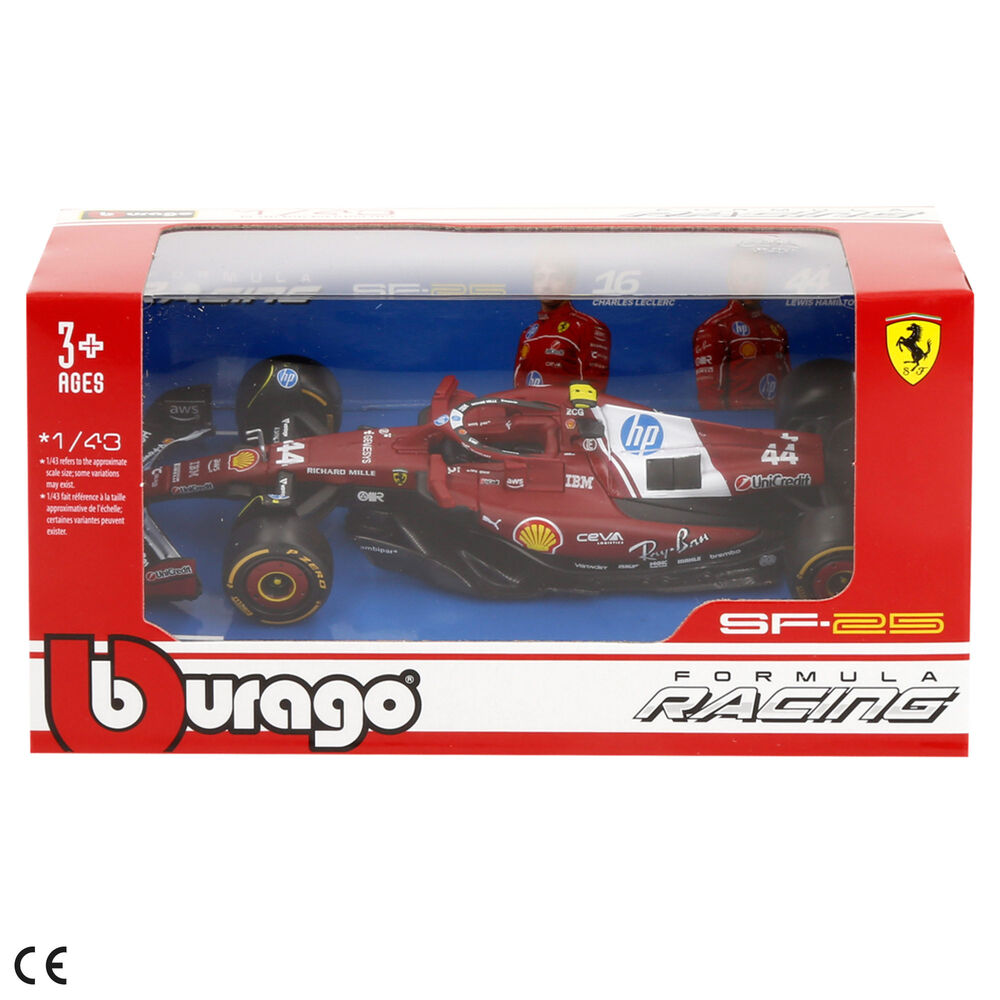 Coche Ferrari SF-25 Bburago metálico a escala 1:43 - 4