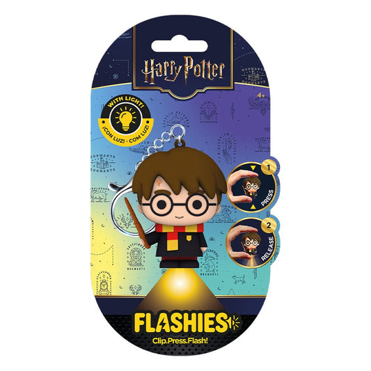 Llavero 3D de Harry Potter con luz Flashies