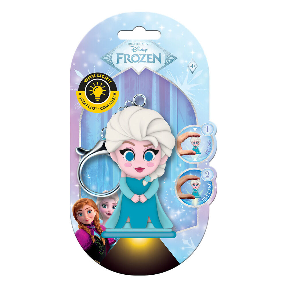 Llavero 3D de Elsa Frozen Disney con luz