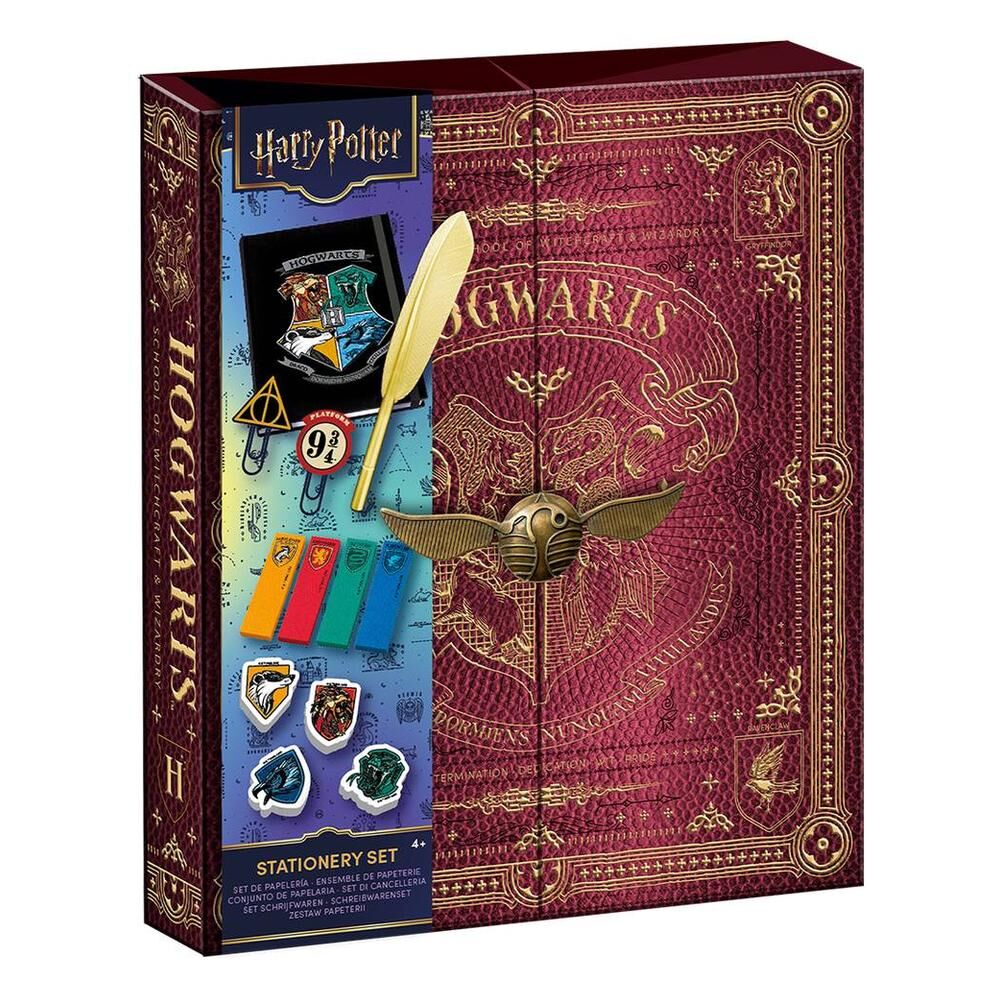 Set maxi deluxe de papelería Harry Potter con diseño de Hogwarts