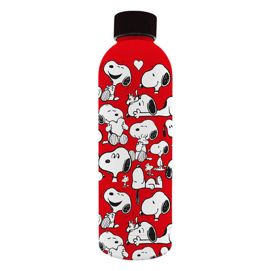 Botella roja de acero inoxidable Snoopy Peanuts de 800 ml