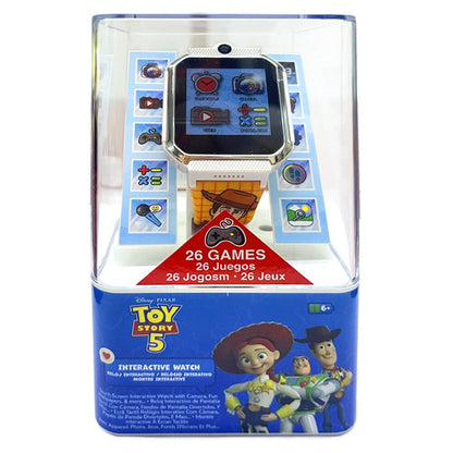 Reloj interactivo Toy Story 5 con cámara y correa decorada