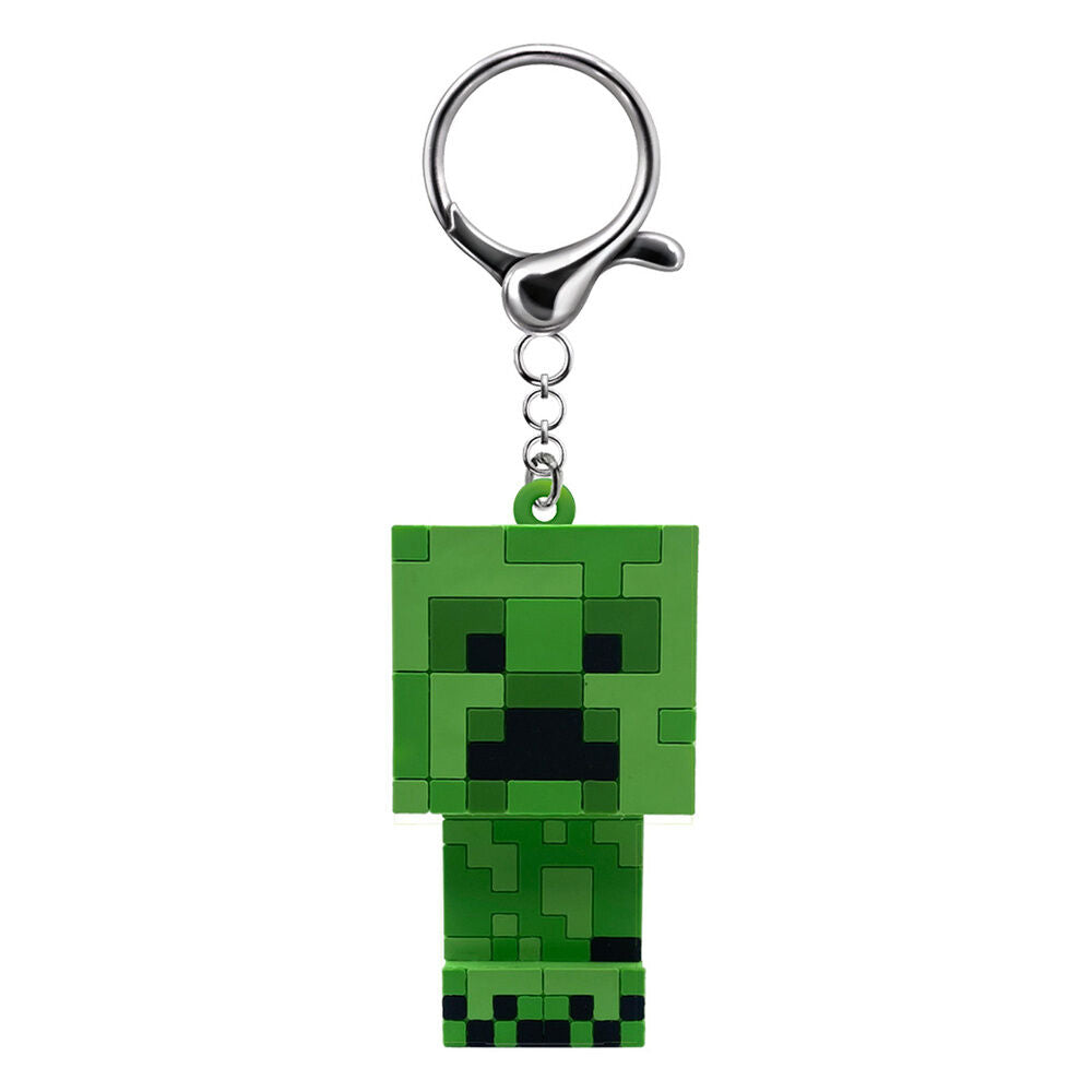 Llavero 3D Creeper de Minecraft con luz - 2