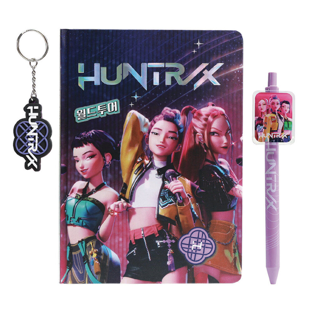 Set de cuaderno, bolígrafo y llavero KPop Demon Hunters HUNTR/X - 2