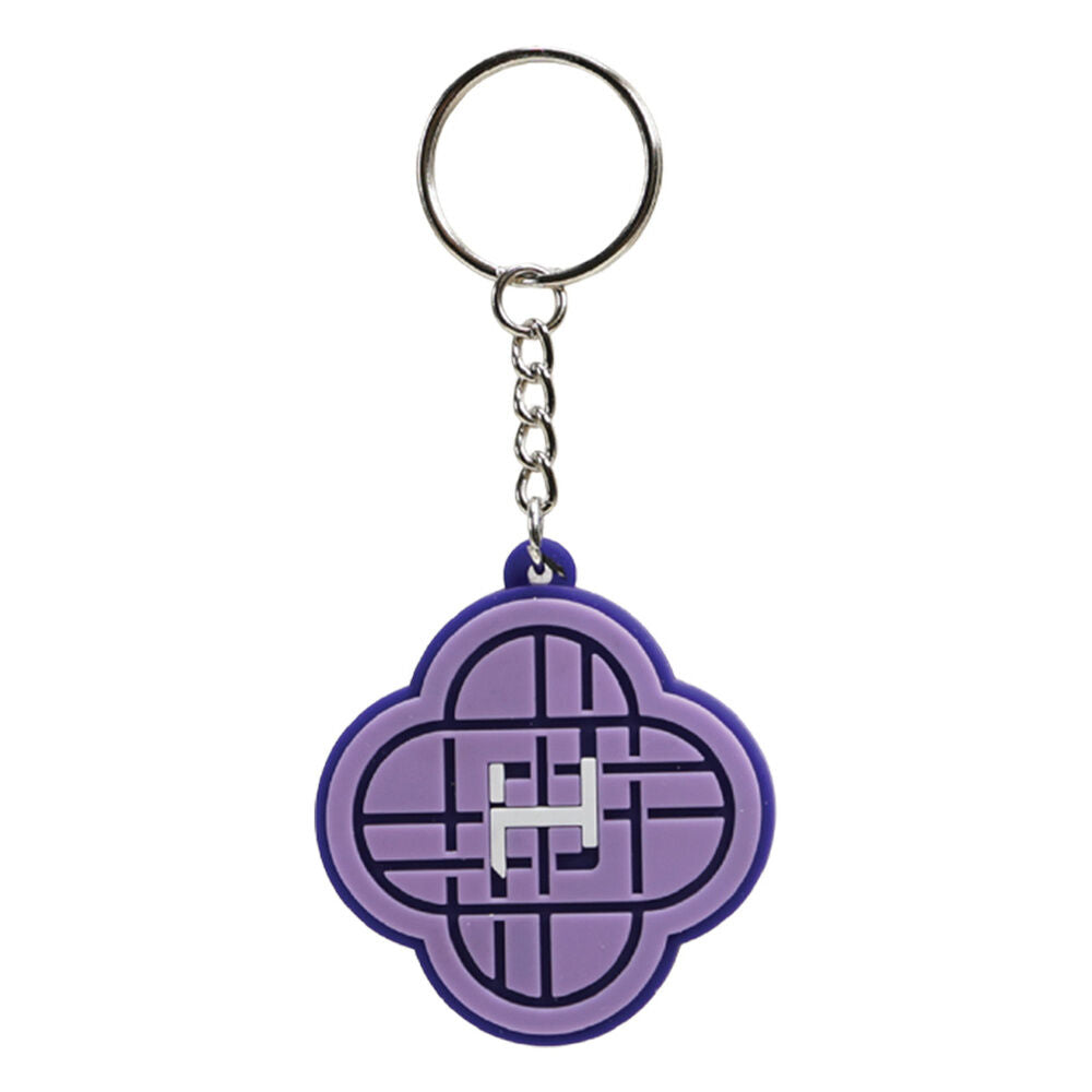 Llavero de PVC morado KPop Demon Hunters con anilla metálica - 2