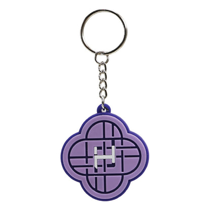 Llavero de PVC morado KPop Demon Hunters con anilla metálica - 2