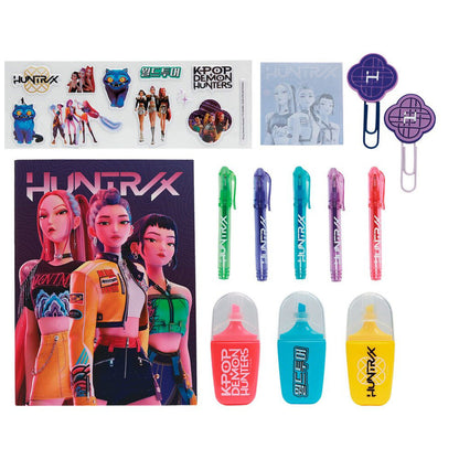 Set de papelería KPop Demon Hunters en estuche transparente - 2