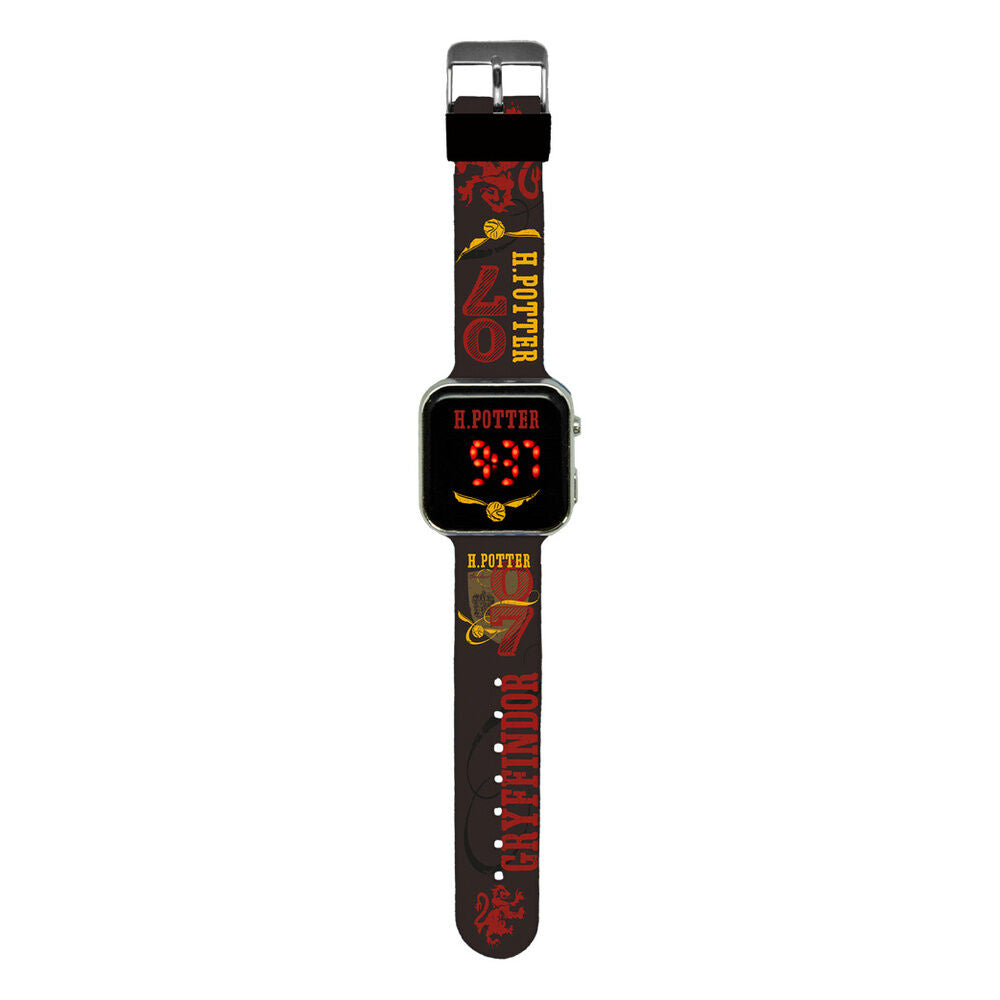Reloj LED Harry Potter con pantalla roja y correa estampada - 2